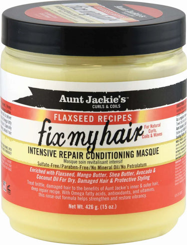 Aunt Jackie’s Fix My Hair Intensive Repair Conditioning Masque – 15 oz - ANNS BEAUTY SUPPLY